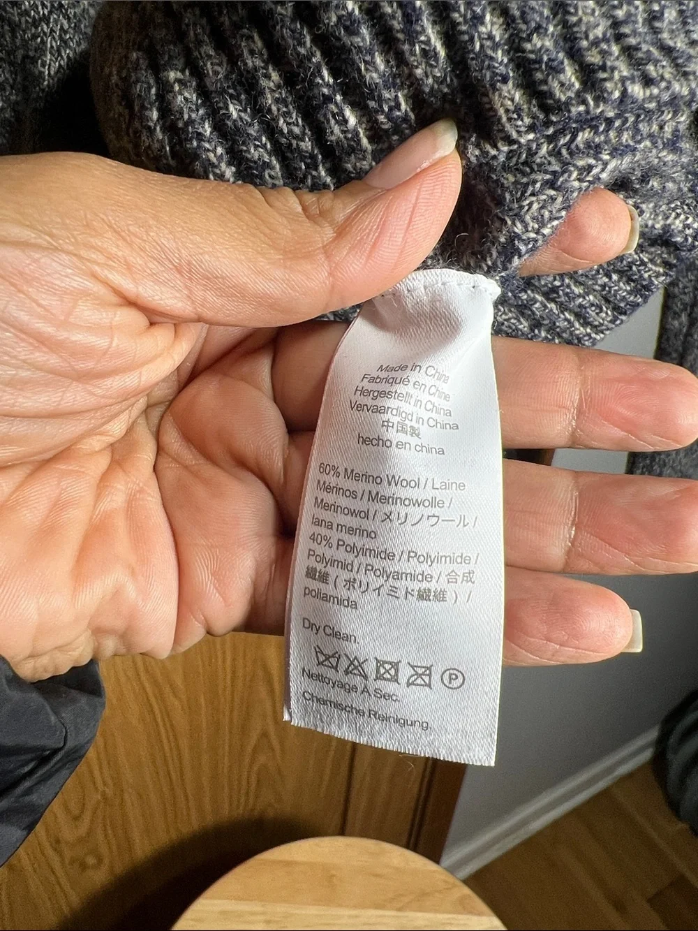 J. Crew Heathered Charcoal Crewneck Sweater